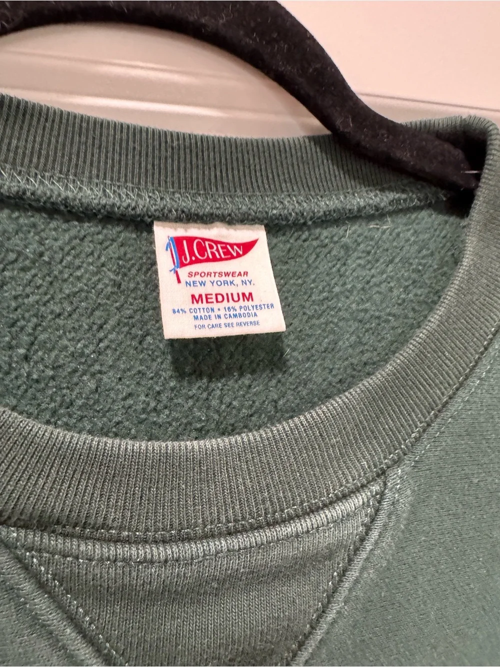 J. Crew Heritage 14oz Fleece Crewneck Sweatshirt - Forest Green